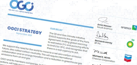 A close up of the OGCI strategy