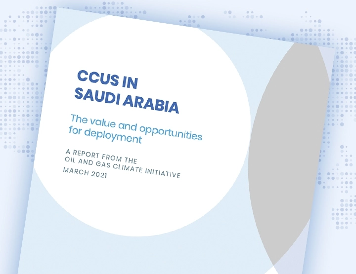 The front cover of the CCUS in Saudi Arabia report