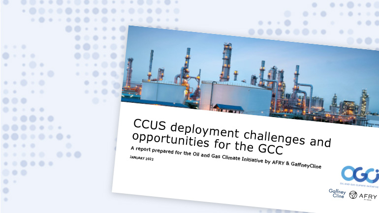 CCUS deployment challenges and opportunities for the GCC whitepaper
