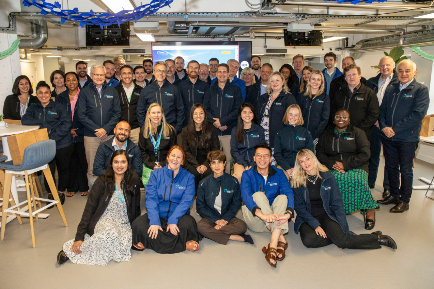 A group photo of the team working on Climate Investment.