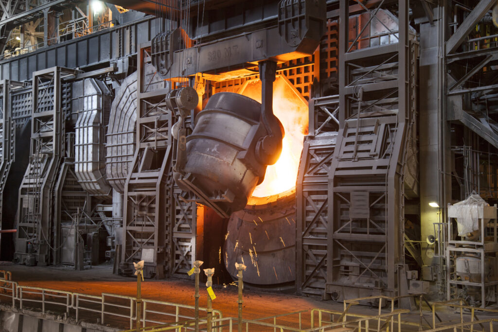 A large furnace at an oil facility