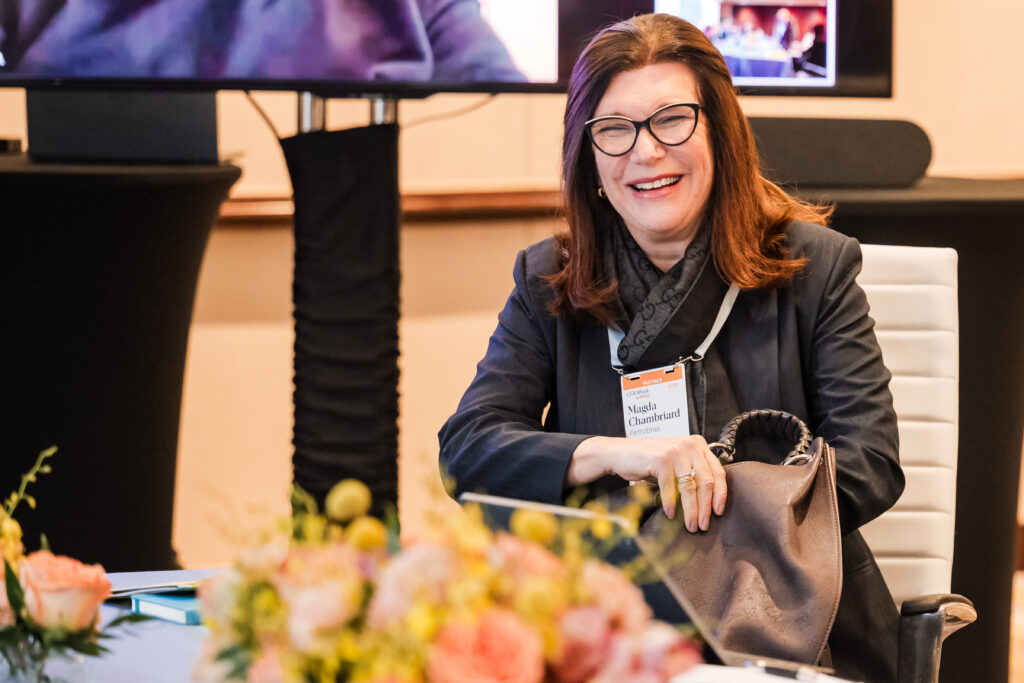 Petrobras CEO Magda Chambriard at March 2025 meeting. Credit: OGCI